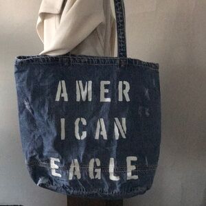 American Eagle Outfitters Blue Denim Tote